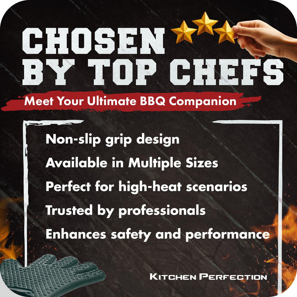 S Silicone Smoker BBQ Gloves (2 Count)