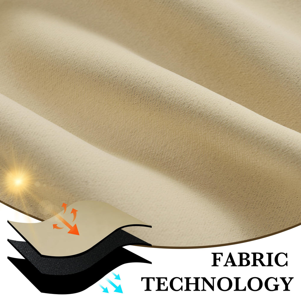 100% Blackout Short Curtains for Small Window (2 Count)