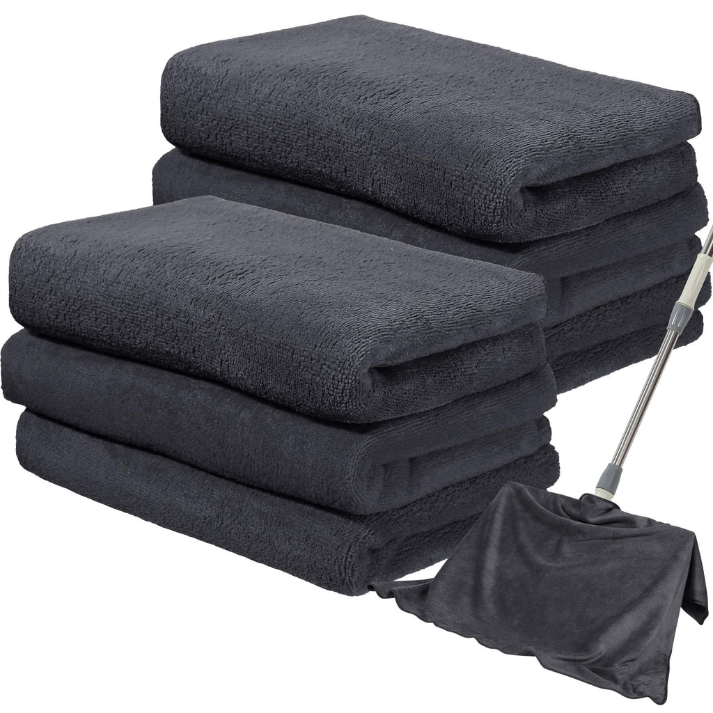 6 Pcs Extra Large Microfiber Cleaning Cloth 30" x 20" Washable Reusable Microfiber Towel Streak Free Lint Free Cloth for Cleaning Home Glass Office Window Bathrooms (6 Count)