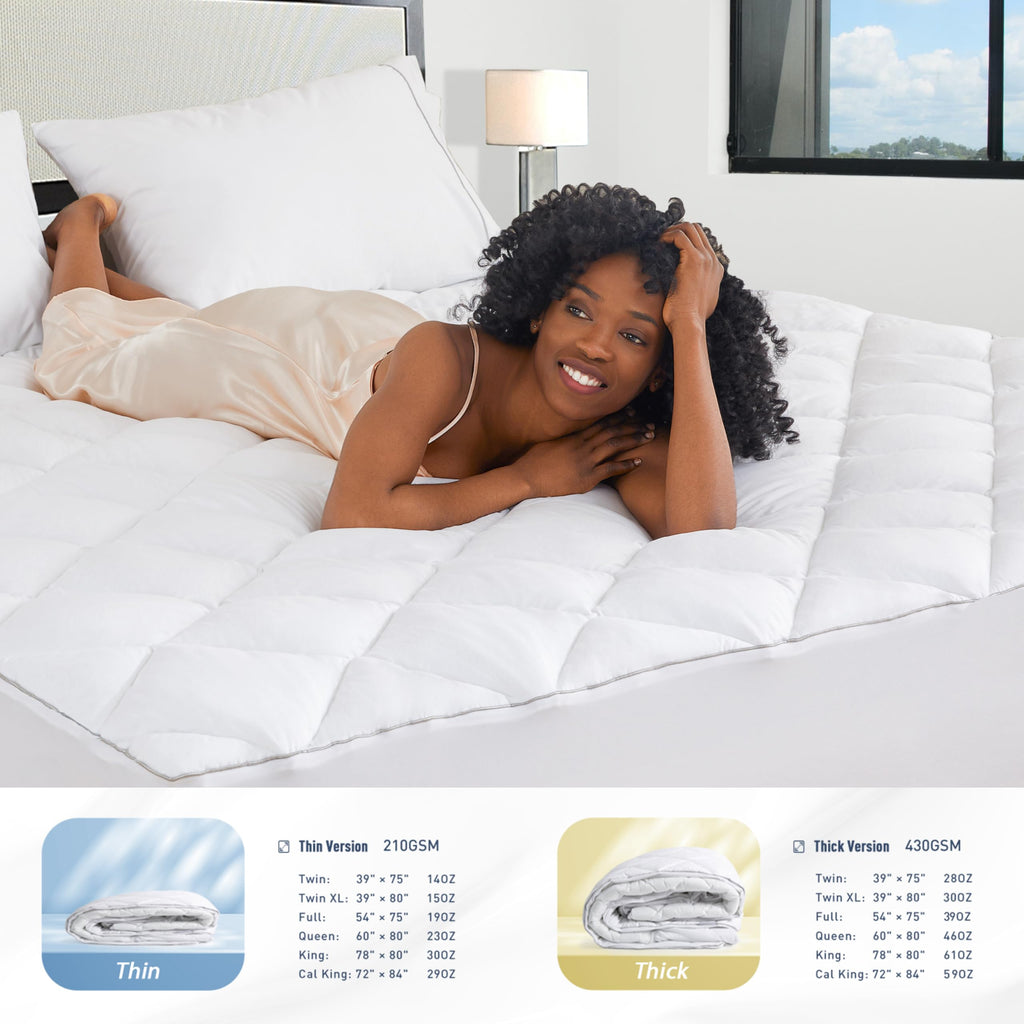 Twin XL Mattress Pad College Dorm