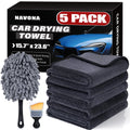 5 Pack Microfiber Car Drying Towels (200 Count)