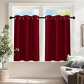 Christmas Burgundy Red Blackout Curtains and Drapes (2 Count)