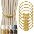 Magnetic Curtain Tiebacks Rope Curtain Tie Backs for Curtains 6 Pack Curtain Holders for Drapes Decorative Window Curtain Holdbacks (6 Count)
