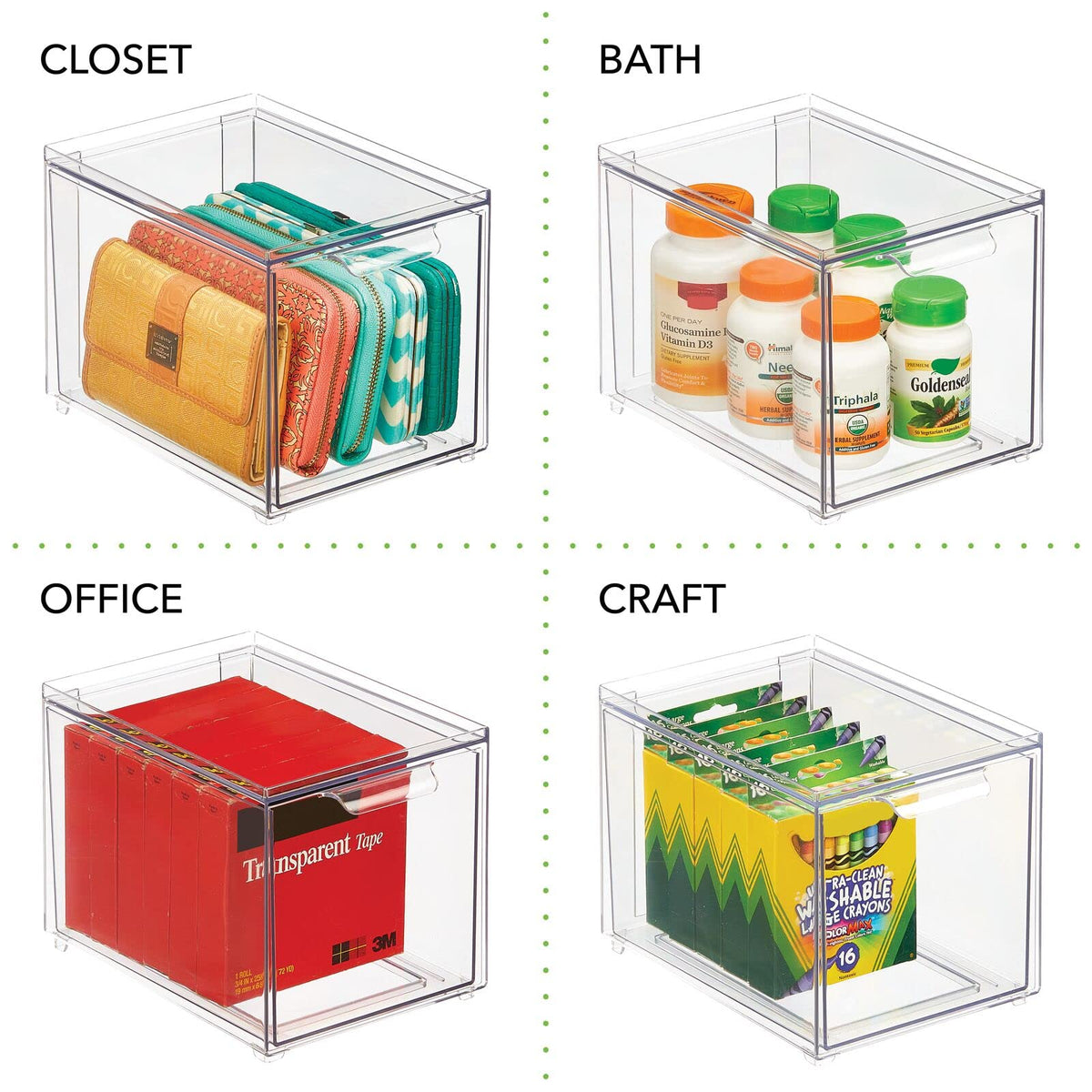 Kitchen Storage Drawer Box (2 Count)