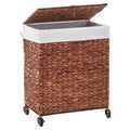 Handwoven Laundry Hamper with Wheels (3212.3322 Fl Oz)
