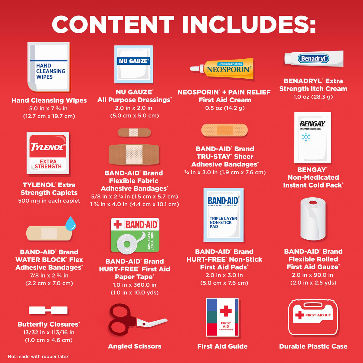 Band-Aid 160-Piece First Aid Kit | Camping, Travel & Home