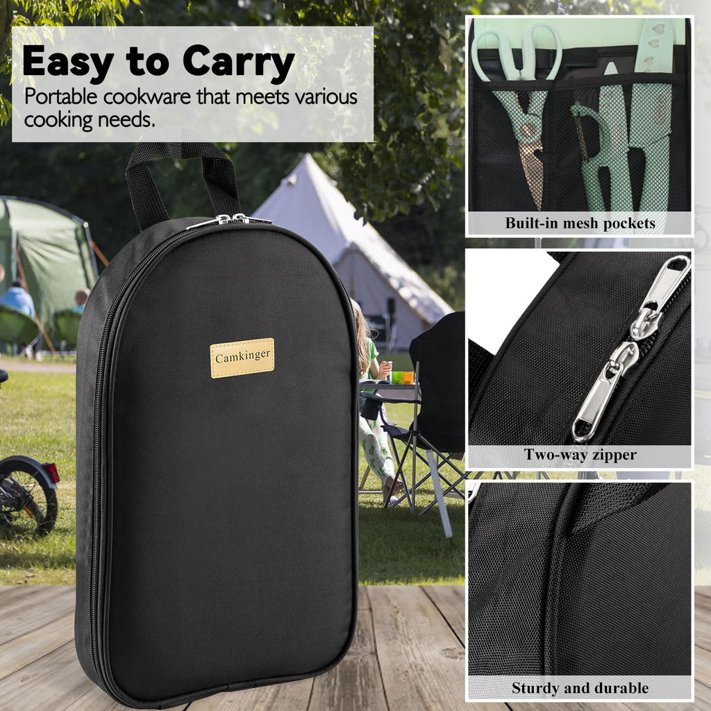 Camkinger Camping Cookware Set | Portable Outdoor Cooking Kit