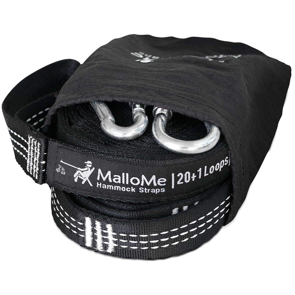 MalloMe Hammock Straps for Trees - Swing Straps - Multi-Purpose Hanging Kit, Heavy Duty Adjustable Tree Strap for Hammocks, Swings & Outdoor Use, Safe for Branch or Between 2 Trees