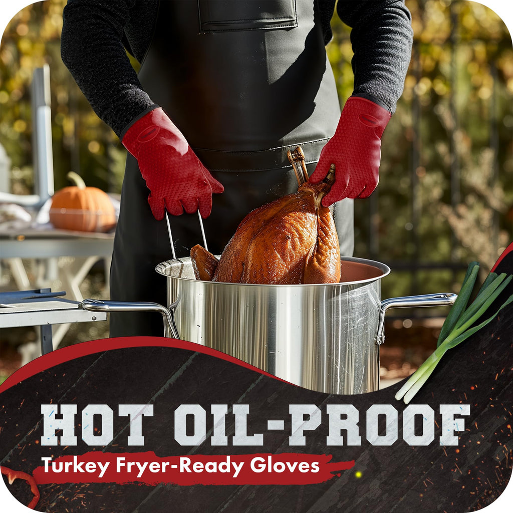 XL Silicone Smoker BBQ Gloves