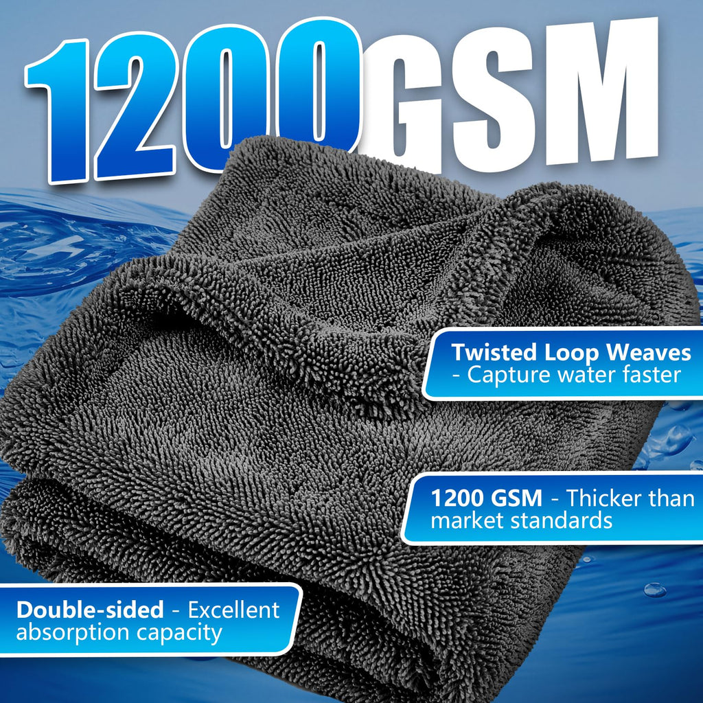 Microfiber Towels Cars Wash Drying Cleaning Cloth