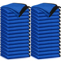 40 Pcs Blue Microfiber Towels (30 Count)