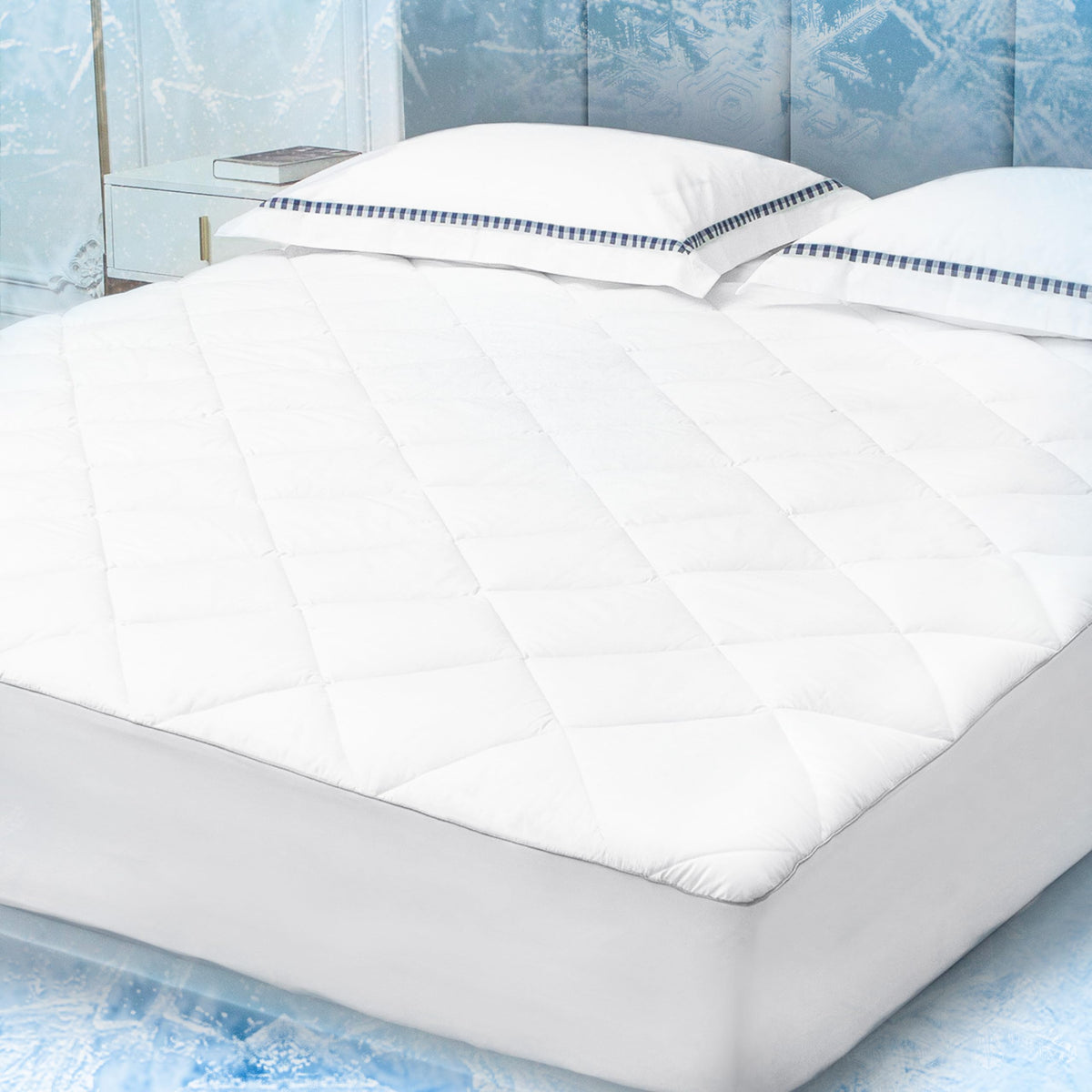 Cooling California King Mattress Pad Cover for Hot Sleepers