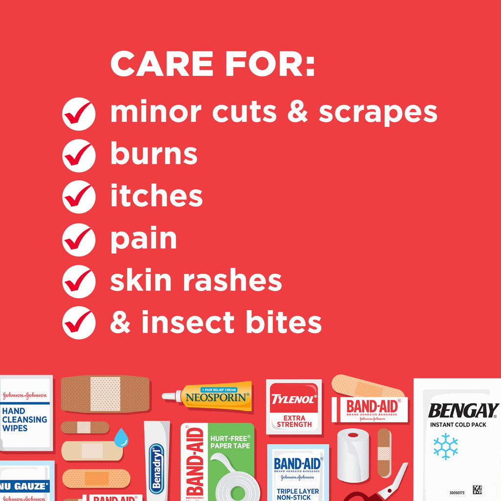 Band-Aid 160-Piece First Aid Kit | Camping, Travel & Home