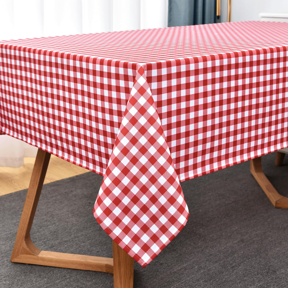 Waterproof Plaid Tablecloth Fabric