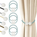 Magnetic Curtain Tiebacks Blue 6pcs (6 Count)
