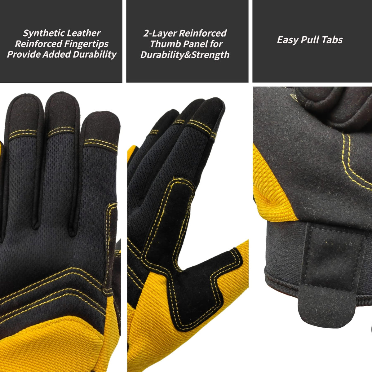 2 Pairs Outdoor Work Gloves