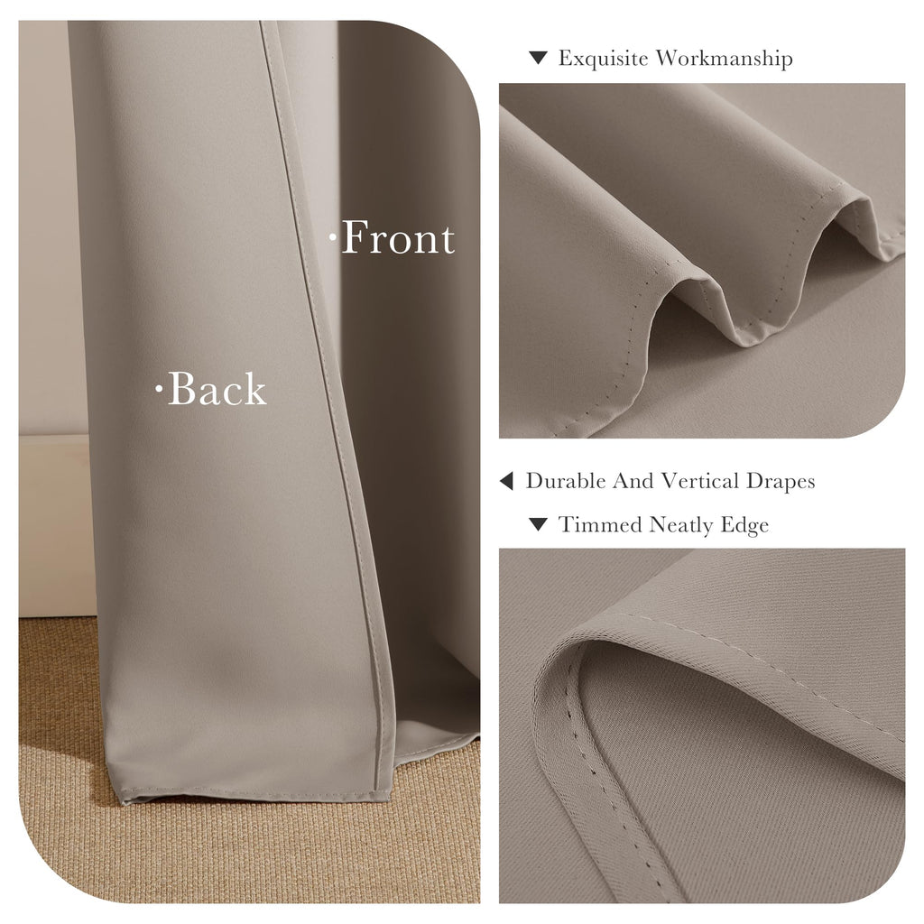 Light Taupe Blackout Curtains