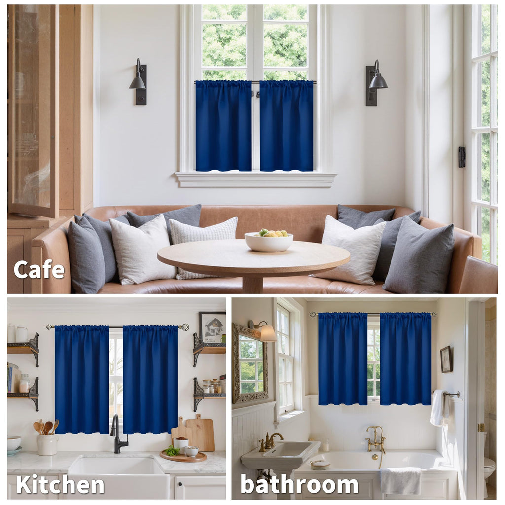 Short Blackout Curtains 40 Inch Length (2 Count)