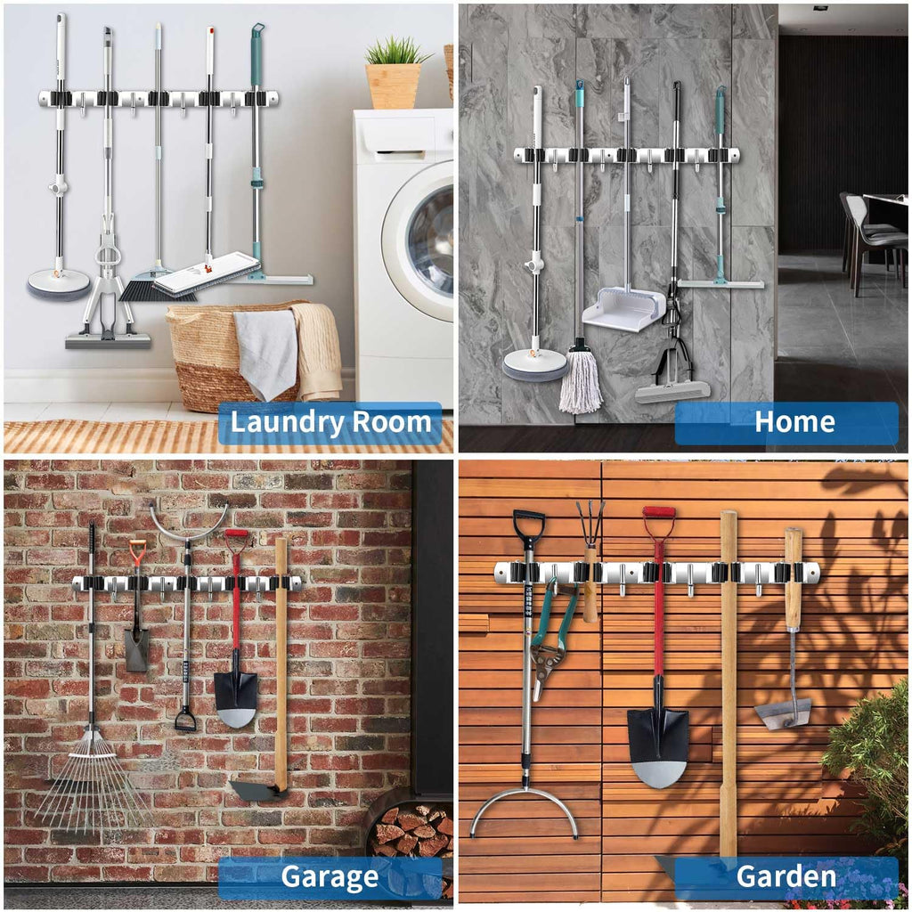Broom Holder Wall Mount
