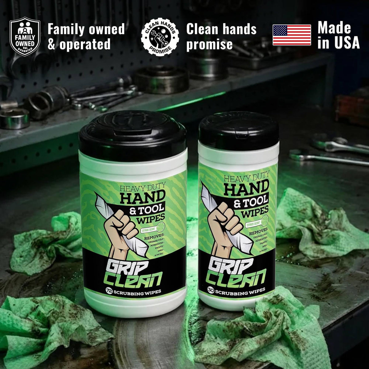 Heavy Duty Hand Wipes For Mechanics (432 Count)