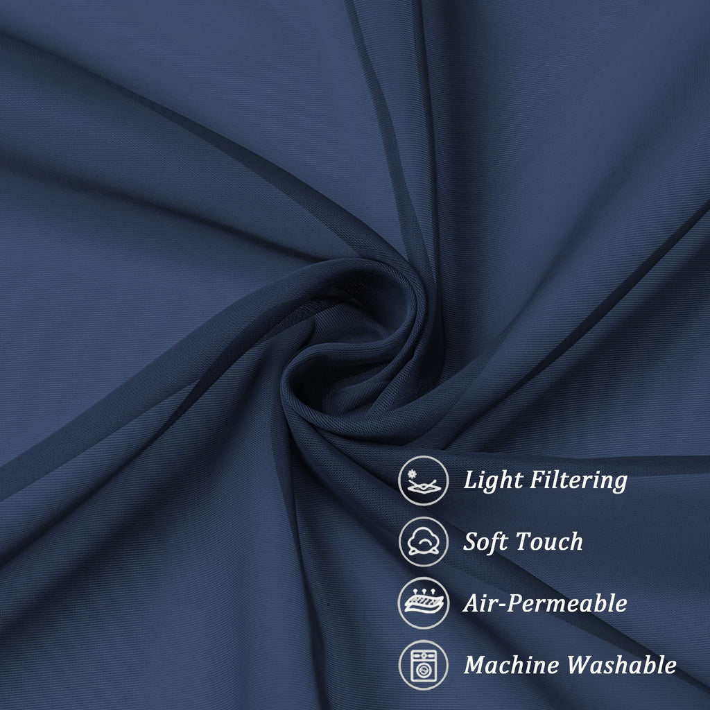 Sheer Window Valance Curtains