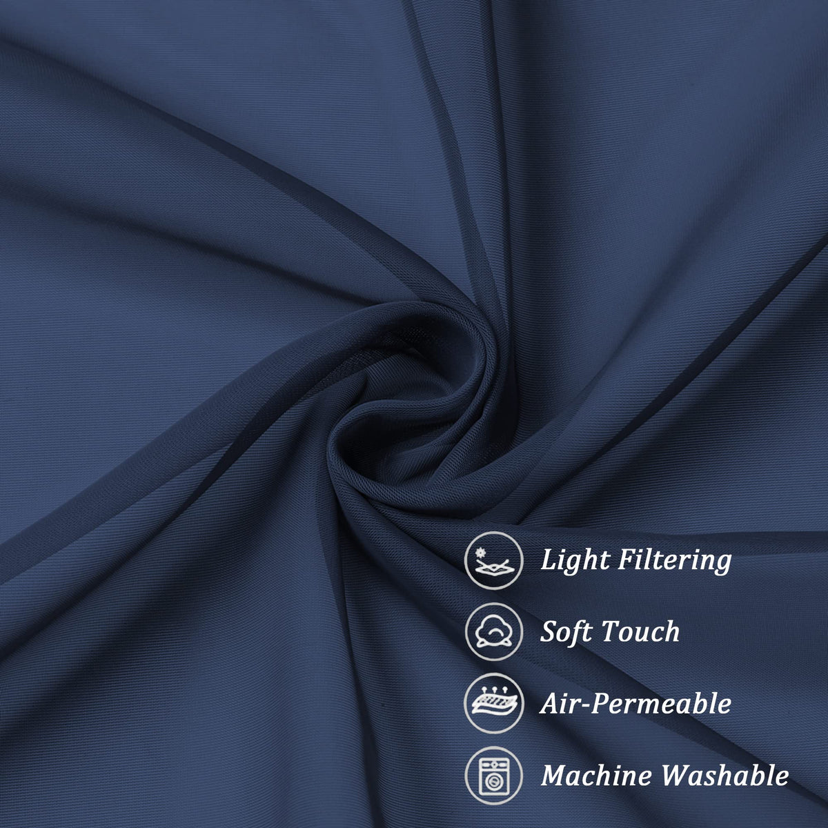 Sheer Window Valance Curtains