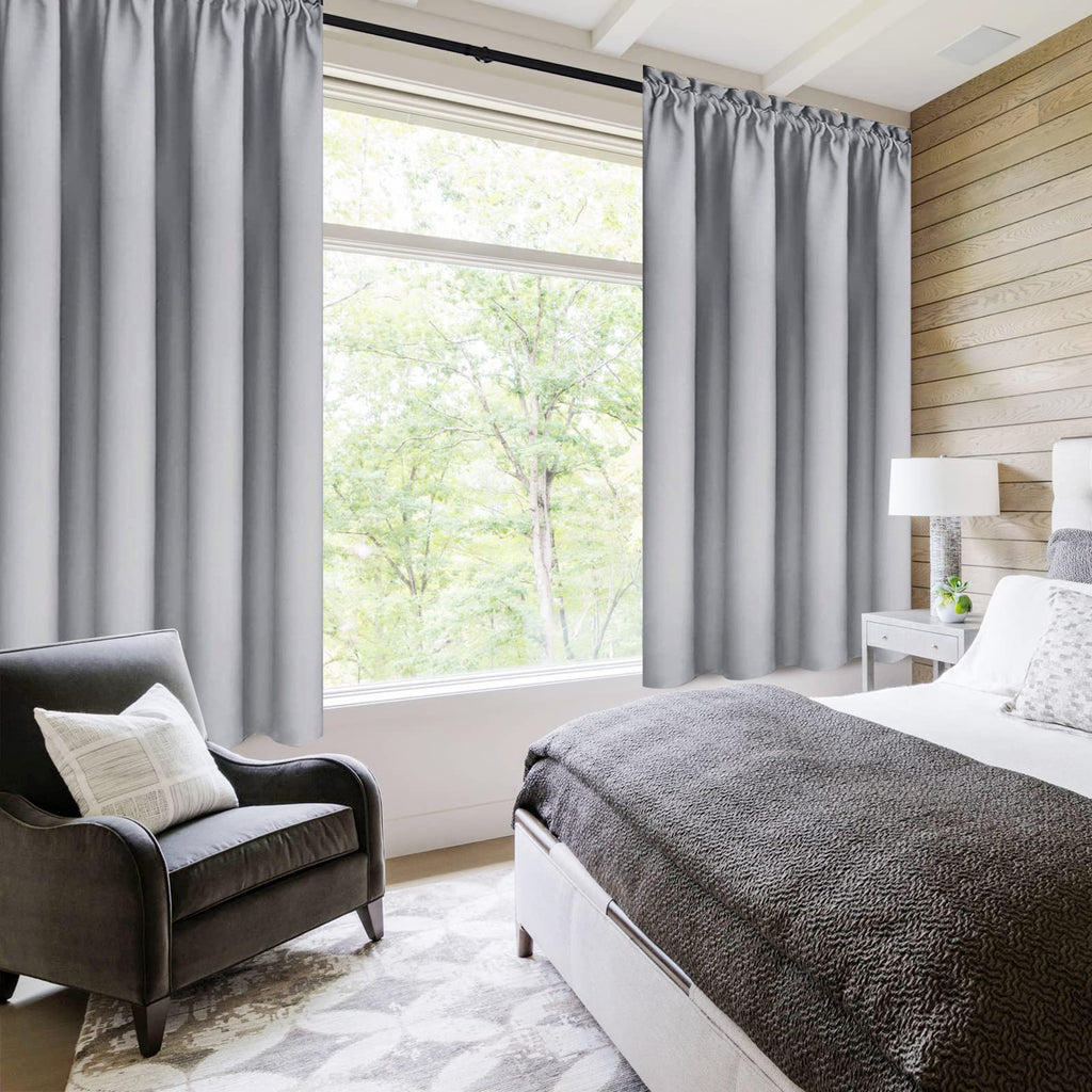 Blackout Curtains for Bedroom Living Room 38 x 63 Inch Long 2 Panels (2 Count)