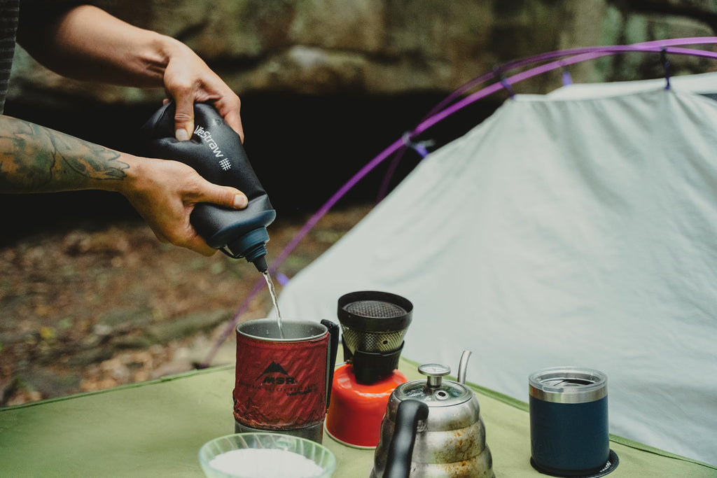 LifeStraw Sports Water Bottles - 650 ml, Collapsible, Gray