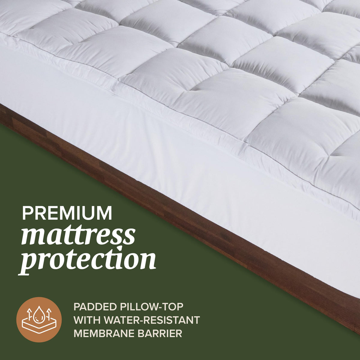 Twin XL Size Hybrid Mattress Protector & Pad