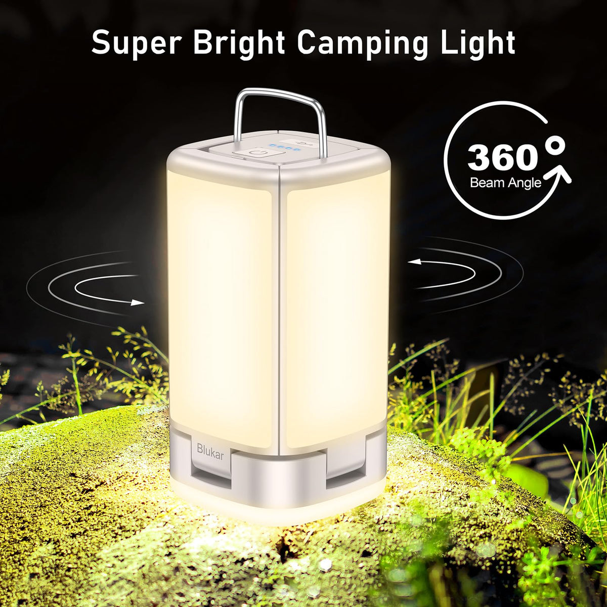 Blukar 116-LED Rechargeable Camping Lantern | Portable Light