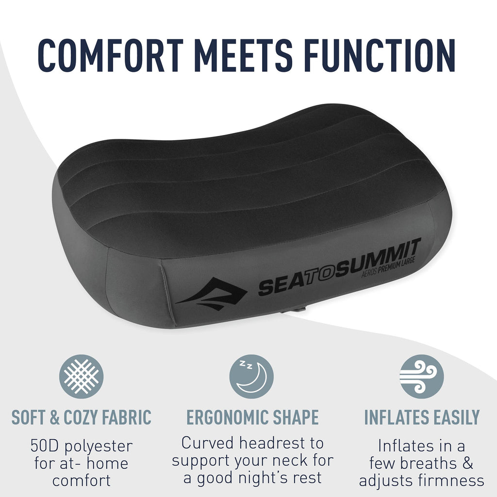 Sea to Summit Aeros Premium Inflatable Pillow, Regular, Lime