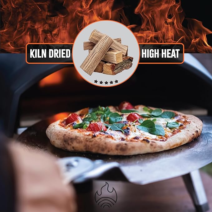 The Tiny Timbers USDA Grade Kiln Dried Hardwood for Table Top Fire Pit and Pizza Oven | Compatible with Solo Stove Mesa & Mesa XL | 5" Splits | USA Sourced | 15 lb. | 1000+ cu. in. | Eastern Oak
