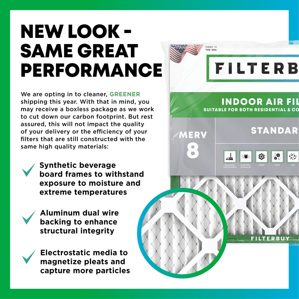 30x32x1 Air Filter MERV 8 Dust & Allergy Defense (6 Count)