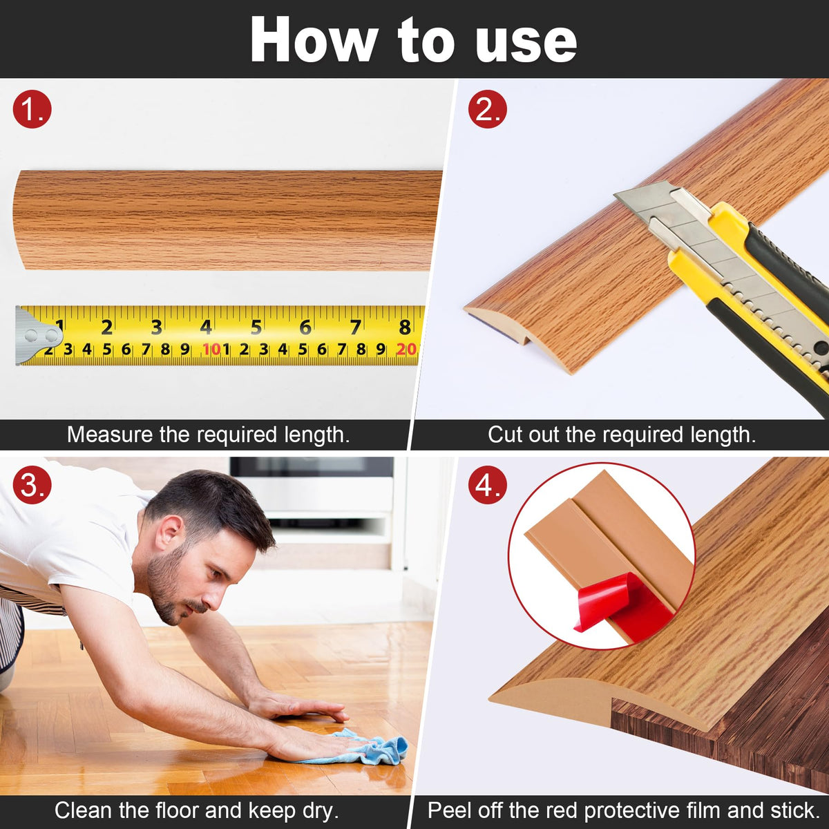 10Ft Carpet Floor Transition Strip