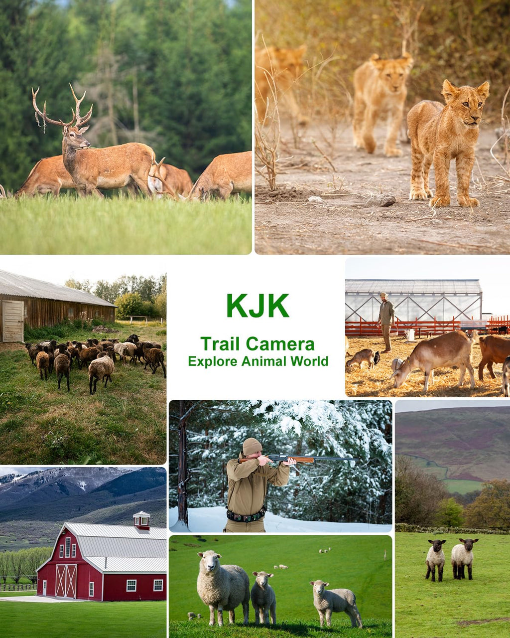 KJK Trail Camera - 4K, 64MP, WiFi, Bluetooth, IP67