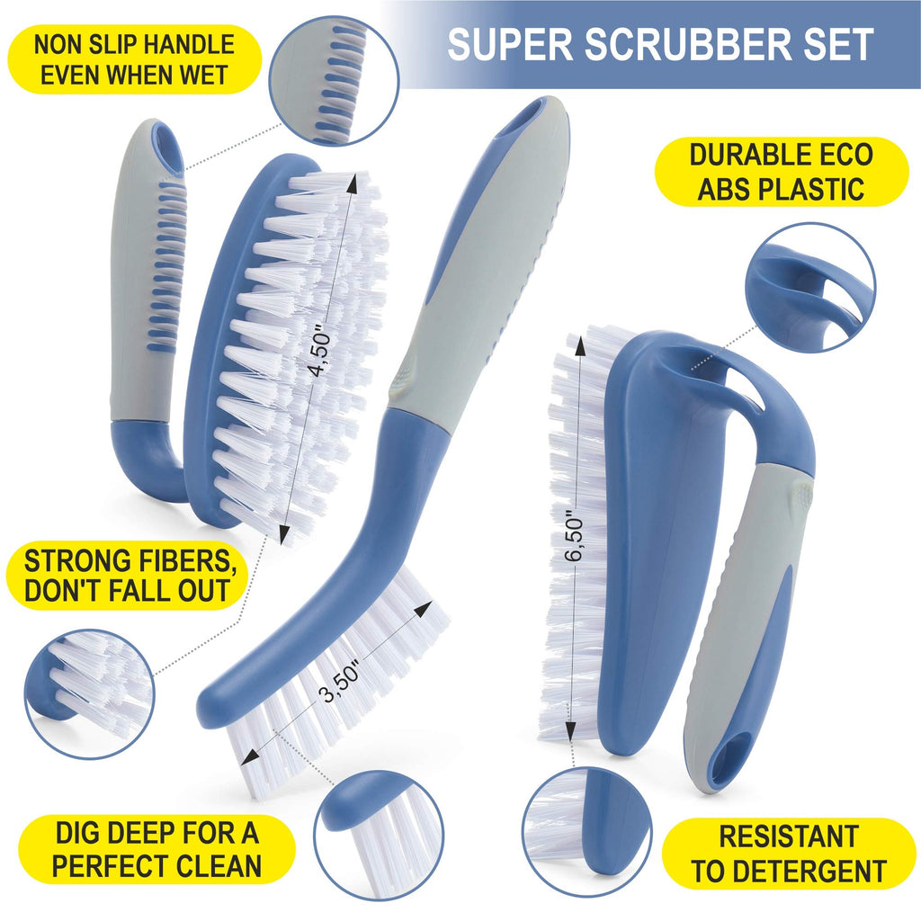 Scrub Brush Set of 6 pcs (6 Count)