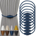 Magnetic Curtain Tiebacks 8 Pack Outdoor Rope Curtain Tie Backs Decorative Window Treatment Holdbacks for Home Decorative Curtain
