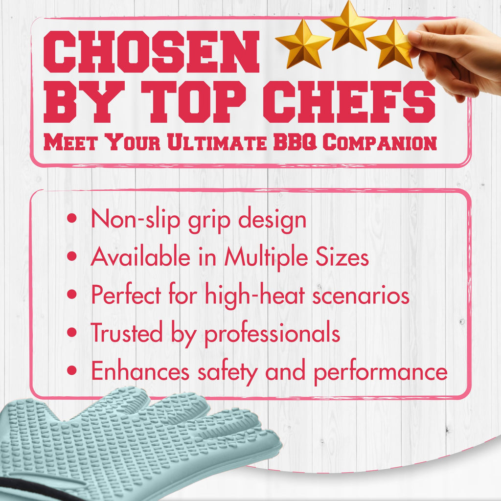 Silicone Smoker BBQ Gloves (2 Count)