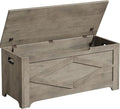 GarveeHome 39.4 in Storage Chest, Wooden Storage Bench with Safety Hinges, Easy Assembly, Large Shoe Bench for Entryway, Living Room, Bedroom