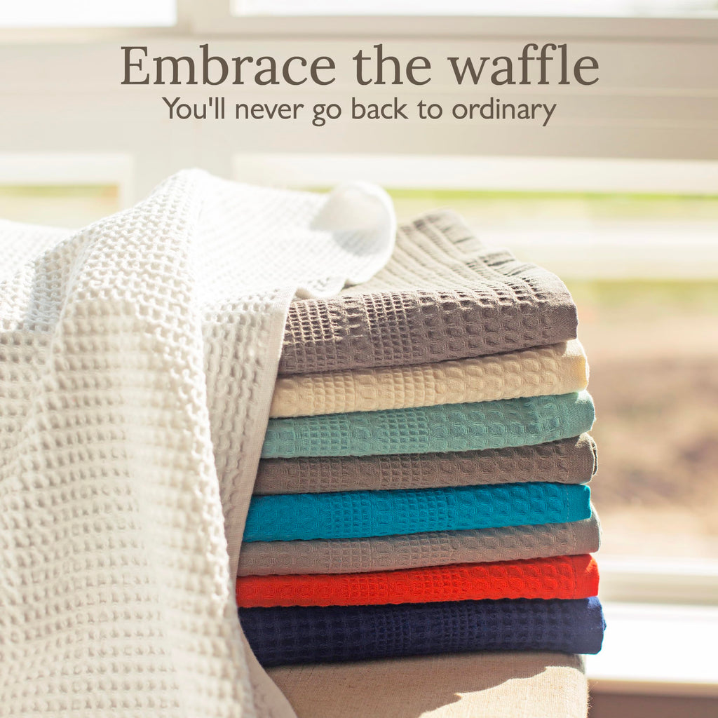 Waffle Bath Sheet Large Bath Towels Quick Dry Thin Body Towels (2 Count)