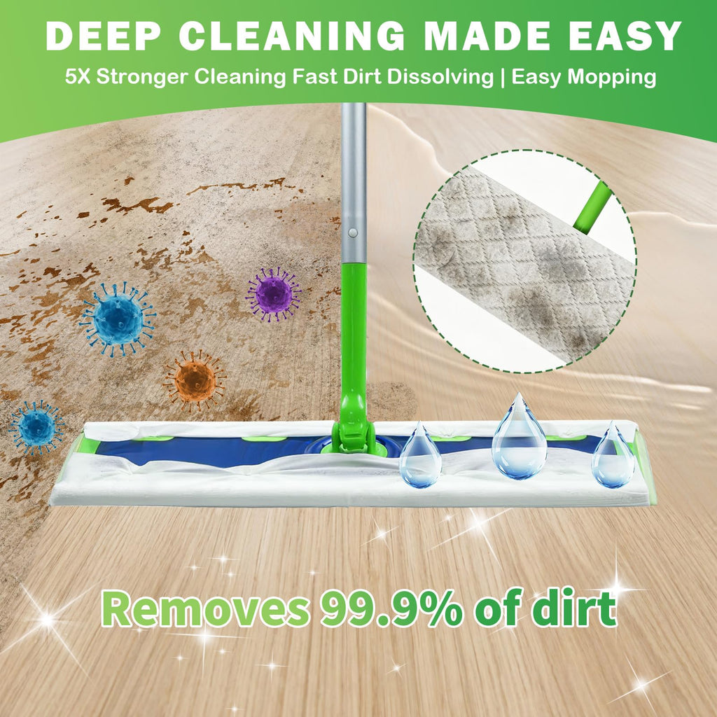 40 Count XL Wet Pads Refills Compatible with Swiffer XL Mop