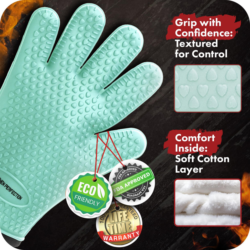 XL Silicone Smoker BBQ Gloves (2 Count)