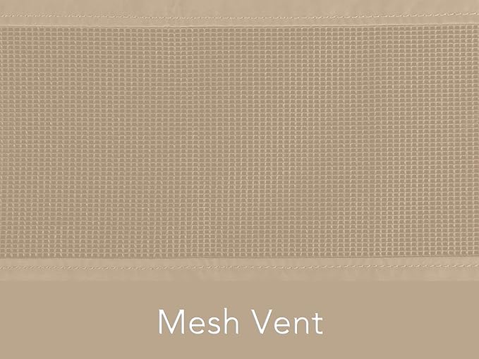 Covermates Grill Cover - Weather Resistant Outdoor Cover, Heavy Duty BBQ Covers for Large Outdoor Kitchen, Classic 12-Guage Vinyl, 53 Inch, Classic Tan