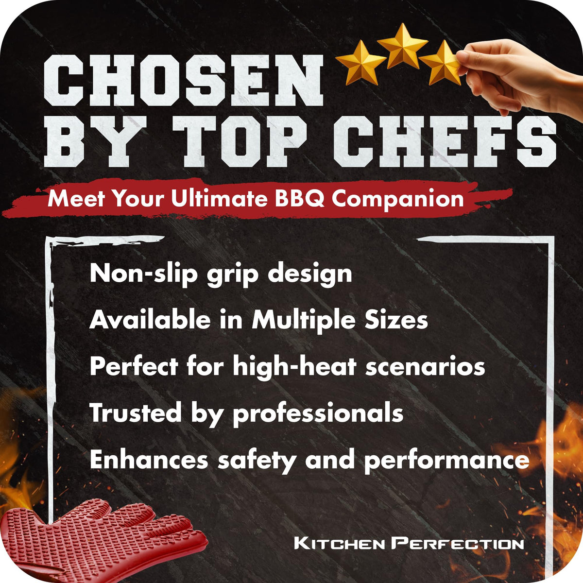 XL Silicone Smoker BBQ Gloves