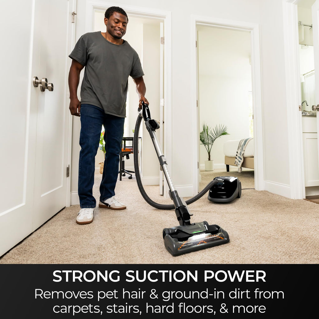 400 Series Bagged Canister Vacuum with Hair Eliminator Brushroll