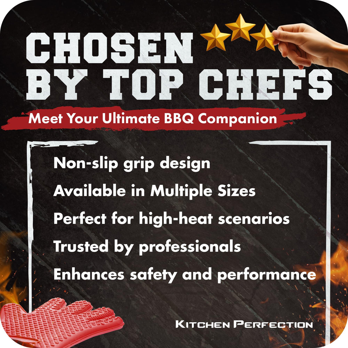 S Silicone Smoker BBQ Gloves (2 Count)