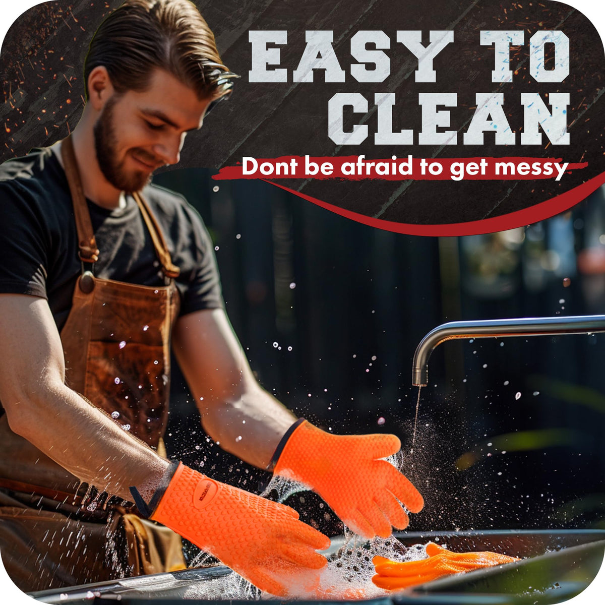 XL Silicone Smoker BBQ Gloves