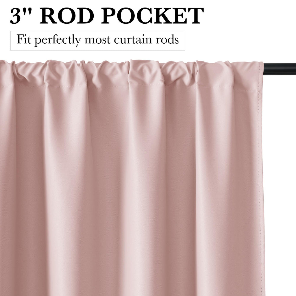 100% Blackout Basement Curtains 36 inches Long (2 Count)
