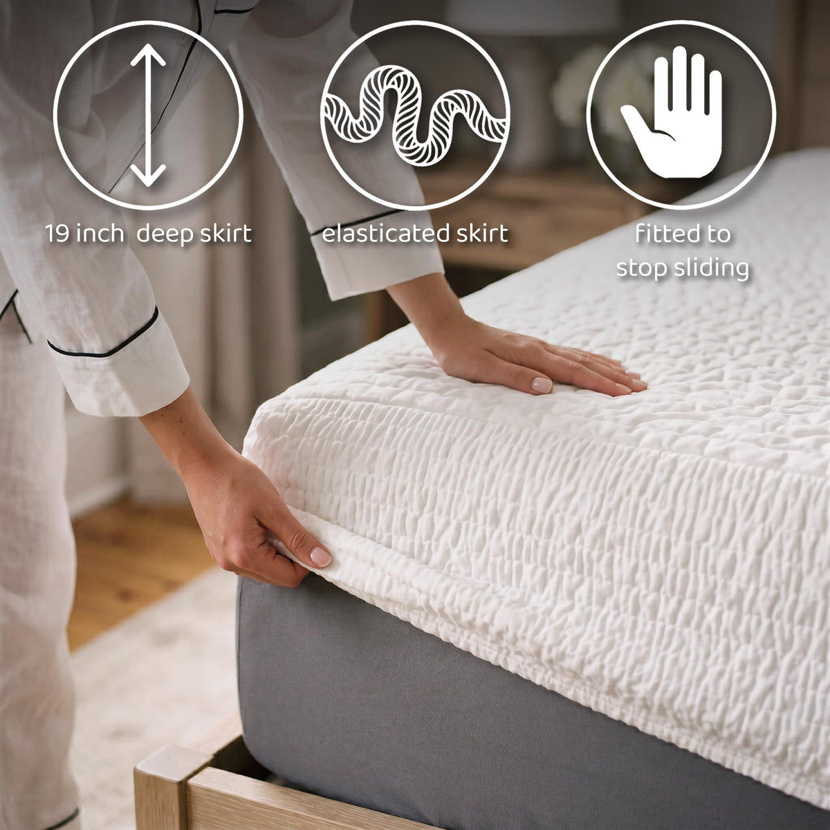PAULATO BY GA.I.CO Queen Waterproof Mattress Protector