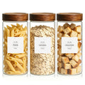46 fl.oz Glass Jars with Airtight Lids (3 Count)